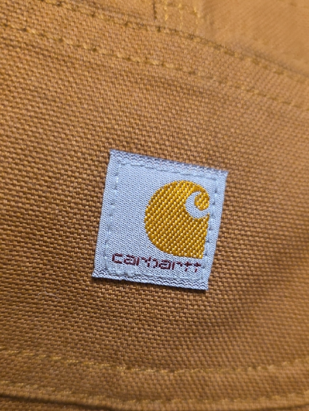 Carhartt Kids Brown Canvas Overalls with Front Pockets - Picture 3 of 4